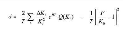 formule mathématique du VIX