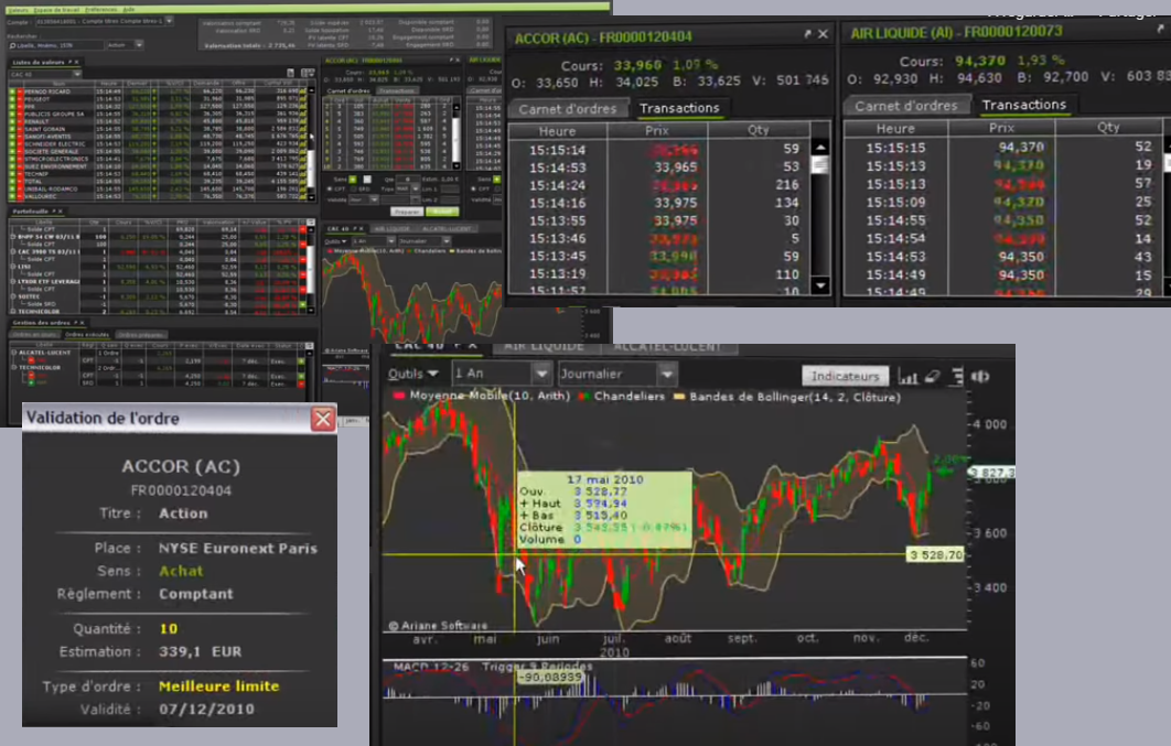 live trader test plateforme trading Fortuneo