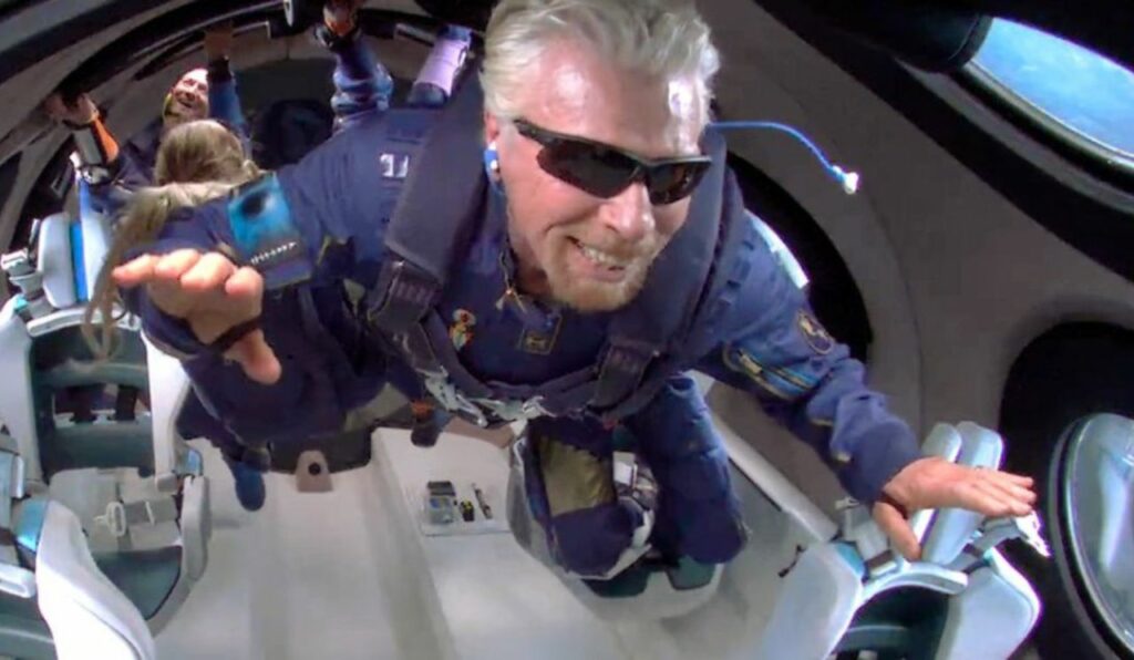 Portrait du milliardaire britannique Richard Branson