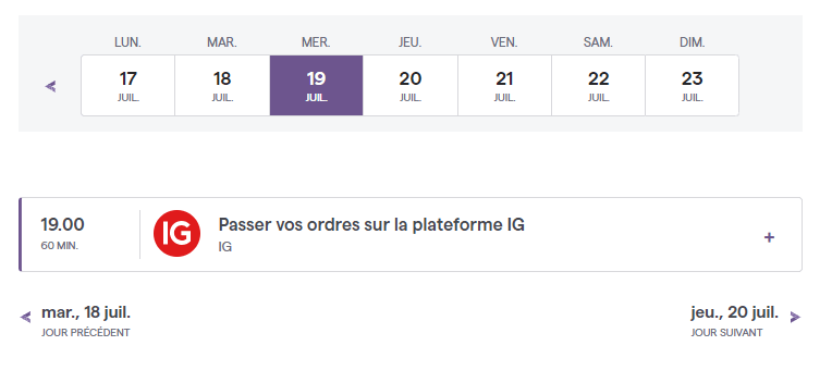 Webinaires IG