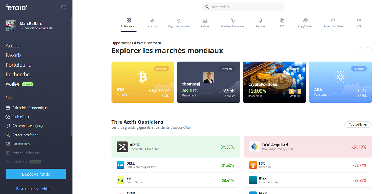 illustration nouvelle plateforme etoro 2024