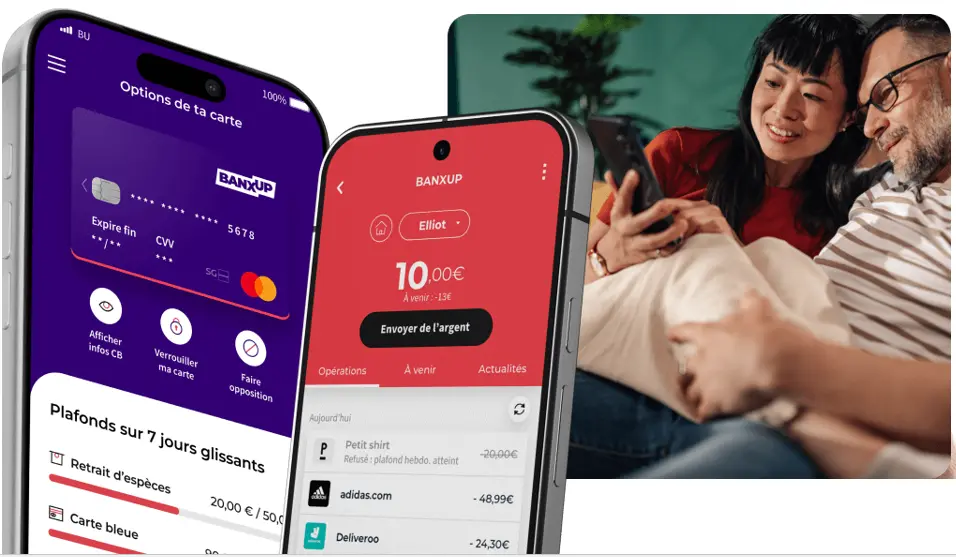 illustration Banxup cartes bancaires mineurs