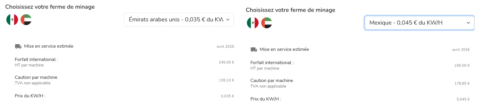 choisir sa ferme de minage