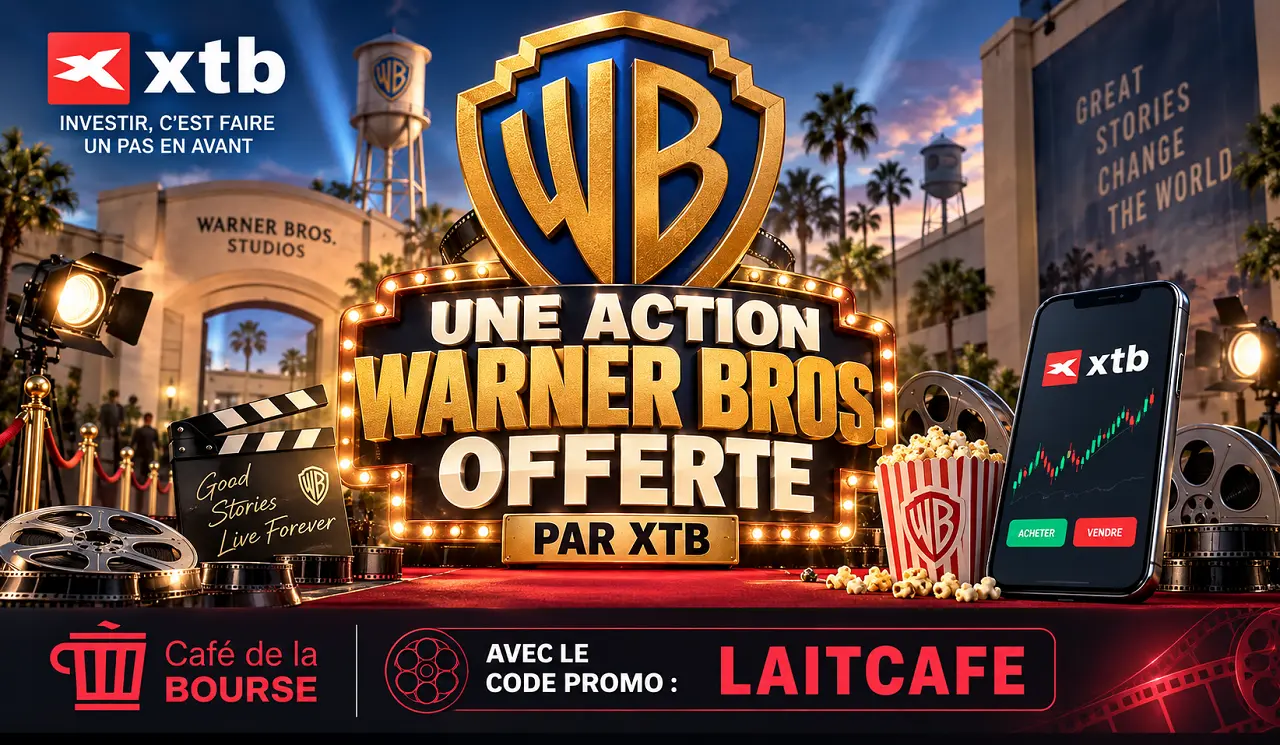 XTB offre une action Warner Bros jusqu&rsquo;au 30 septembre 2026