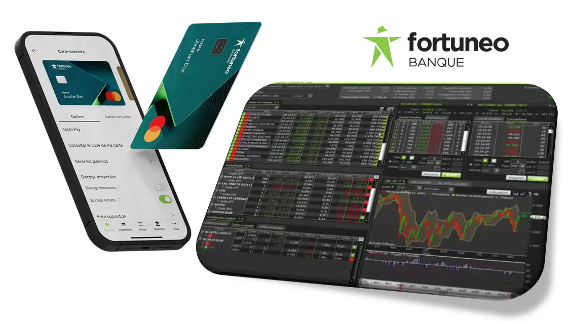 illustration plateforme fortuneo juillet 2026 cafe de la bourse